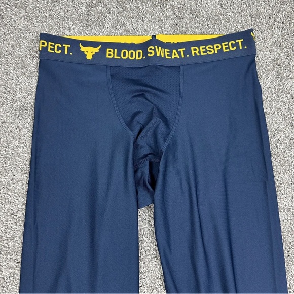 ✔️UNDER ARMOUR PROJECT ROCK HEATGEAR MENS LEGGINGS WORKOUT TIGHTS - Picture 6 of 10